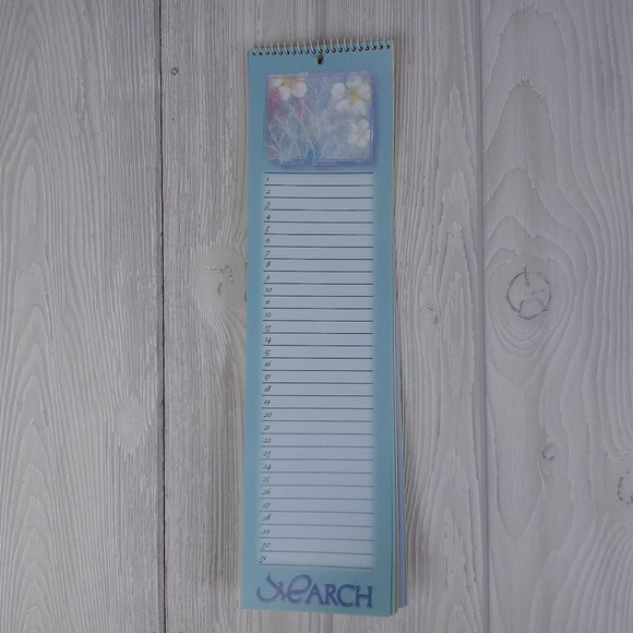 🆕For Any Year,  Tall Wall Floral Calendar, Lined - Picture 4 of 8